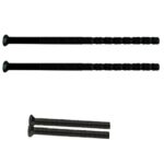 AXA verleng set voor achterdeur set kruk-kruk tot deurdikte 65 mm zwart