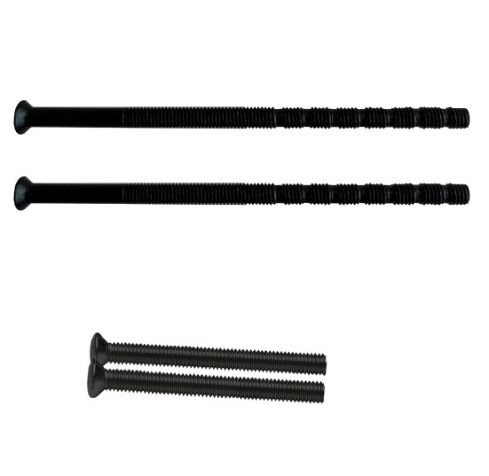 AXA verleng set voor achterdeur set kruk-kruk tot deurdikte 65 mm zwart