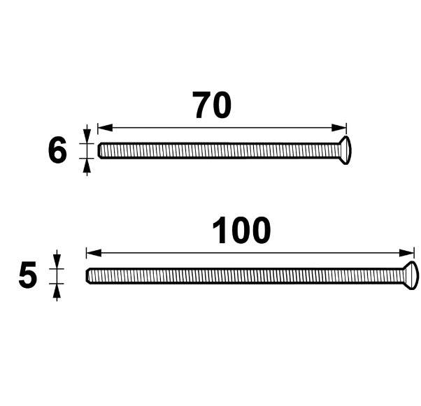 AXA verleng set voor achterdeur set kruk-kruk tot deurdikte 65 mm zwart