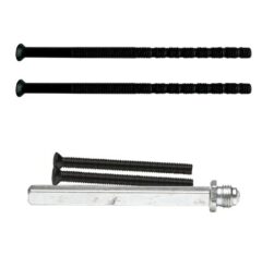 AXA verleng set voor achterdeur set knop-kruk tot deurdikte 65 mm zwart