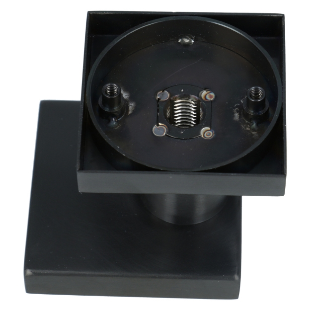 Voordeurknop BASIC BSQ60V vast op rozet PVD Gunmetal