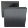 Voordeurknop BASIC BSQ60V vast op rozet PVD Gunmetal