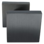 Voordeurknop BASIC BSQ60V vast op rozet PVD Gunmetal