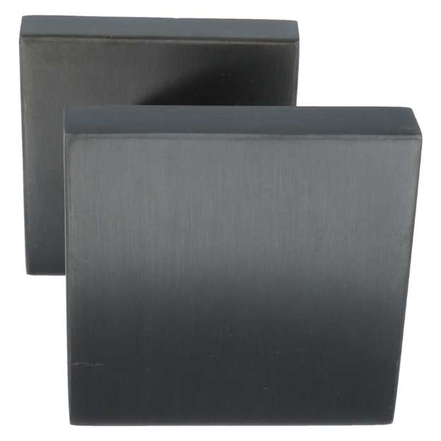 Voordeurknop BASIC BSQ60V vast op rozet PVD Gunmetal