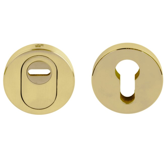 SKG3 Veiligheid-Rozet Met Kerntrekbeveiliging BASICS LBVEIL-KT Messing Ongelakt