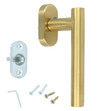 Draaikiepgarnituur BASIC LBVII-19-DK-O PVD mat goud