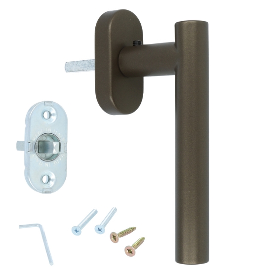 Draaikiepgarnituur BASIC LBVIIDK-O Donker Brons