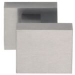 Voordeurknop SQUARE LSQ60V Vast Excentrisch PVD Mat RVS