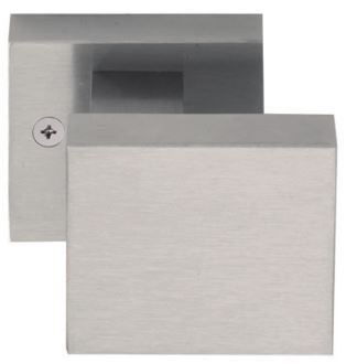Voordeurknop SQUARE LSQ60D Draaibaar Excentrisch PVD Mat RVS