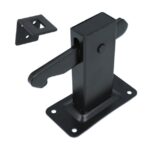 Deurvastzetter heavy duty inclusief opvangoog vloermodel zwart