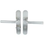 ODShop deurklink Modern rond op ovaal schild WC63/8 rvs