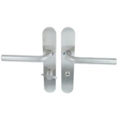 ODShop deurklink Modern rond op ovaal schild WC63/8 rvs