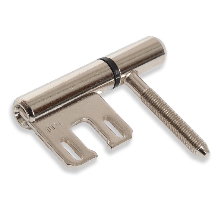 Inboorpaumelle voor houten deuren en metalen kozijnen staal vernikkeld