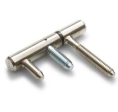 Inboorpaumelle voor houten deuren en metalen kozijnen 12 mm vernikkeld