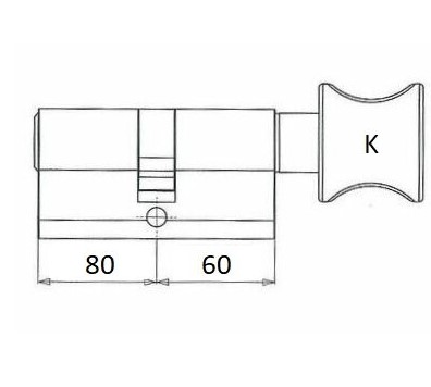 BKS knopcilinder 30/60 G-3437 incl. 3 sleutels - VDA Geveltechniek