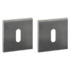 Intersteel sleutelrozetten verdekt 53x53x6mm rvs