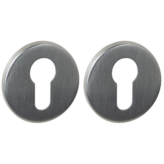 Intersteel cilinderrozetten verdekt ø52x6mm rvs