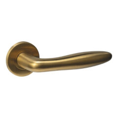 Intersteel deurkruk Q 03 op rozet verdekt ø52x6mm pvd messing mat