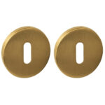 Intersteel sleutelrozetten verdekt ø52x6mm pvd messing mat