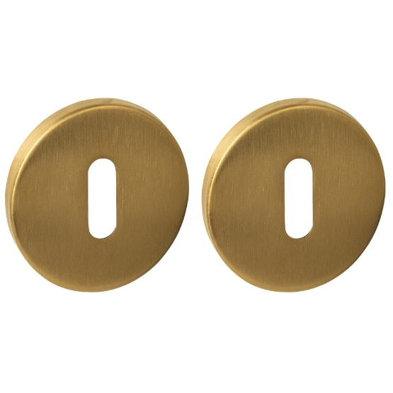 Intersteel sleutelrozetten verdekt ø52x6mm pvd messing mat