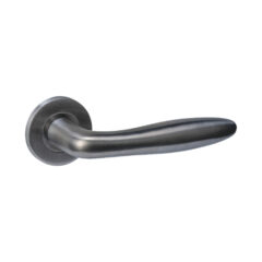 Intersteel deurkruk Q 03 op rozet verdekt ø52x6mm pvd antraciet