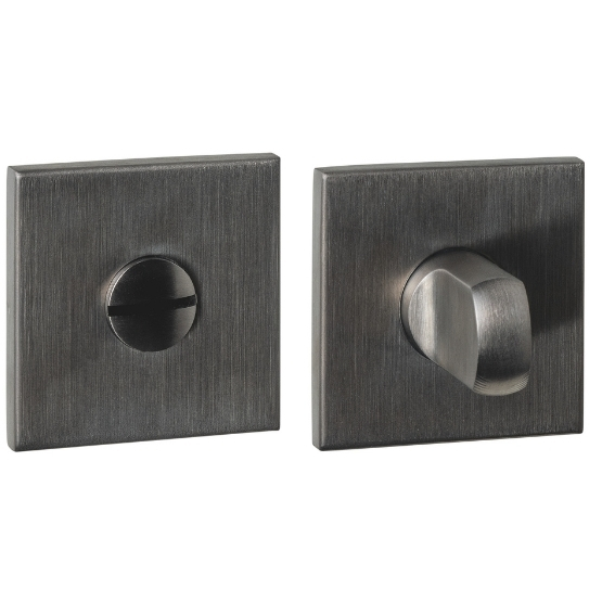 Intersteel WC-sluiting verdekt 53x53x6mm met stift 6-8mm pvd antraciet