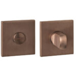 Intersteel WC-sluiting verdekt 53x53x6mm met stift 6-8mm pvd brons