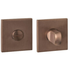 Intersteel WC-sluiting verdekt 53x53x6mm met stift 6-8mm pvd brons