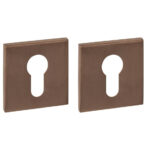 Intersteel cilinderrozetten verdekt 53x53x6mm pvd brons