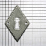 Sleutelplaat ijzer blank ruit 60 x 40