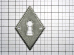 Sleutelplaat ijzer blank ruit 60 x 40