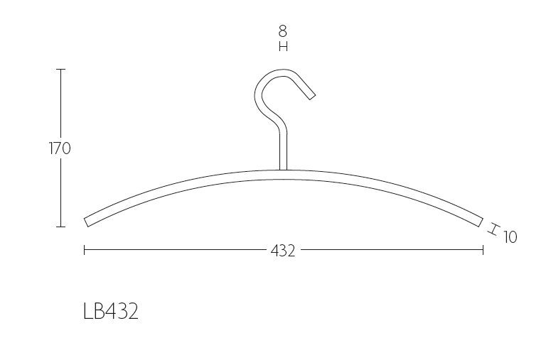 BASICS LB432 Kledinghanger rvs - Afbeelding 2