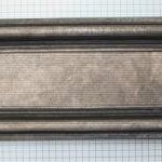 Brievenbus met rand (messing) Oud Zilver