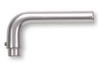 Buva enkele deurklink O-LINE 120 mm aluminium F1