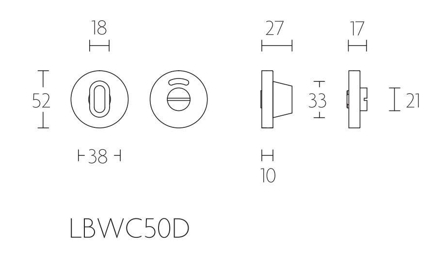 Toiletgarnituur BASICS LBWC50D mat zwart - Afbeelding 2