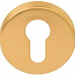 Cilinderplaatje BASIC LBY50D 10 mm PVD Mat Goud