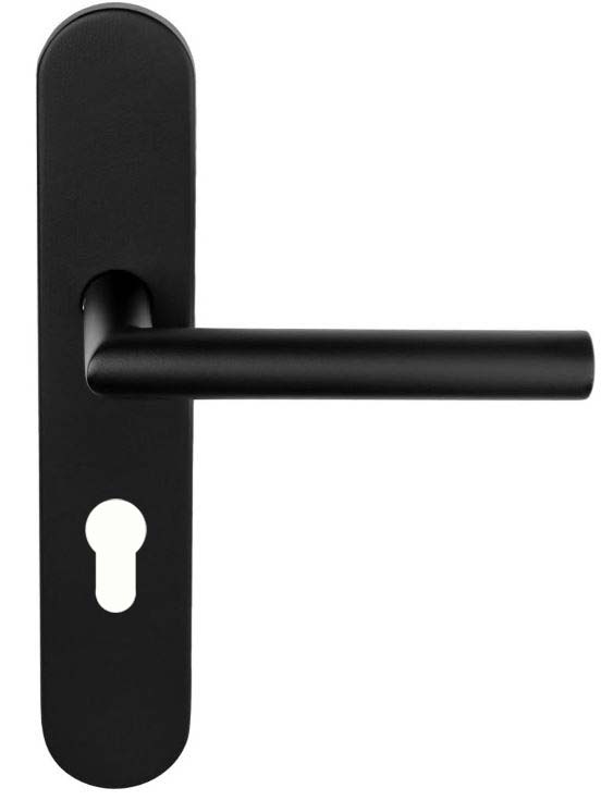 Deurklink op schild PC55 BASICS LBII-19P13Y55 mat zwart