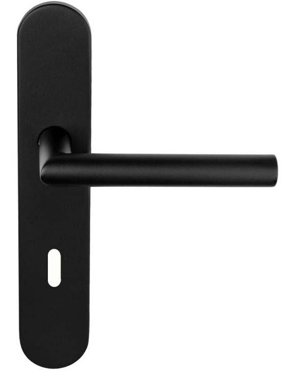 Deurklink op schild SL72 BASICS LBII-19P13N72 mat zwart