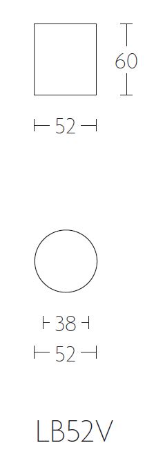 Voordeurknop BASICS LB52V Vast rvs - Afbeelding 2