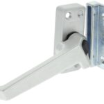 AXA Raamsluiting Met Nok en Drukknop Links Aluminium F1