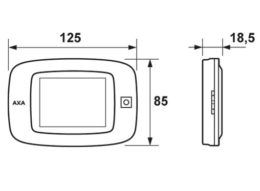 AXA digitale deurspion 7800 - Afbeelding 2