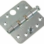 AXA Kogellagerscharnier SKG3 89x89x3 Verzinkt Ronde Hoeken