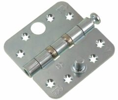 AXA Kogellagerscharnier SKG3 89x89x3 Verzinkt Ronde Hoeken