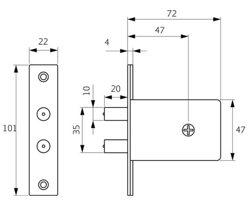 2 AXA 7488 veiligheids-pensloten (bijzet)