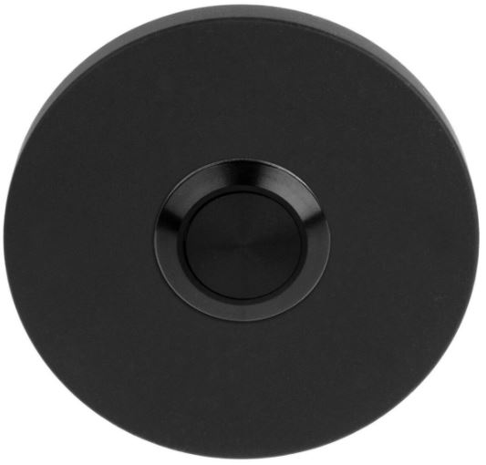 Beldrukker Rond Mat Zwart