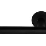 Gatdeel Links Deurkruk BASIC LBVII-19 op ronde rozet Mat Zwart