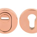 SKG*** Veiligheid-Rozet Met Kerntrekbeveiliging PVD Gepolijst Koper