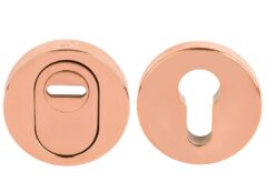 SKG*** Veiligheid-Rozet Met Kerntrekbeveiliging PVD Gepolijst Koper