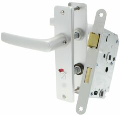 Nemef toilet-badkamer slot 1264 Met Beslag kortschild aluminium
