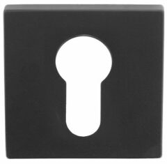 Cilinderplaatje SQUARE LSQBY50B Mat Zwart